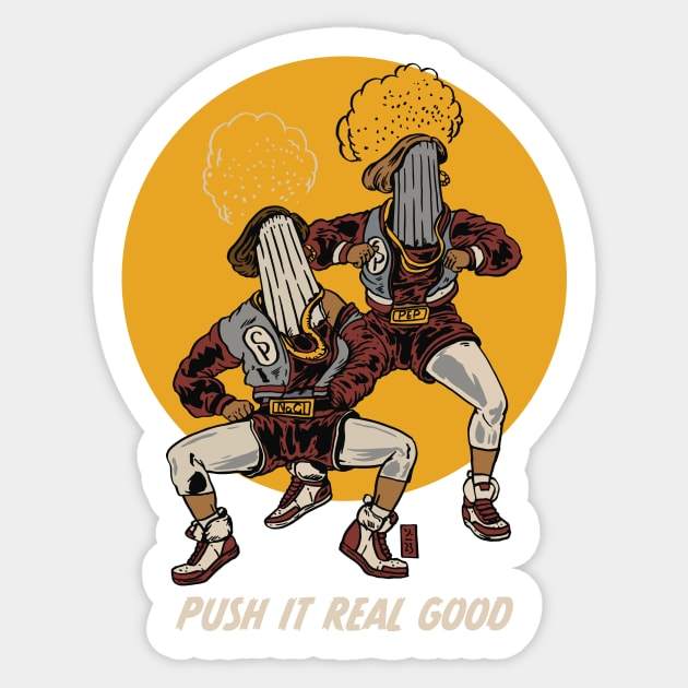 S-N-P Push Sticker by Thomcat23